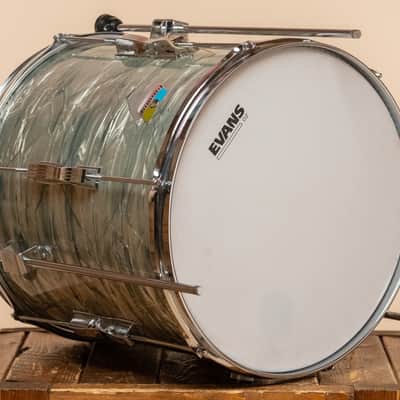 1970s Ludwig 'Club Date' Floor Tom in Sky Blue Pearl - 14x14 image 5