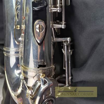 NO TARIFFS - Vintage Yamaha YAS-62S Silver Alto Saxophone Purple Logo image 8