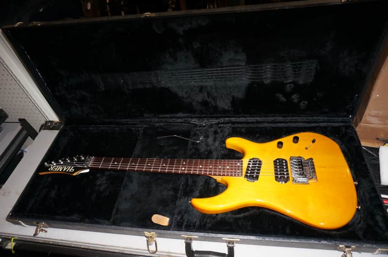 Hamer USA Diablo Guitar with Hamer Case 1991 Aztec Gold image 1