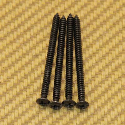 GS-3312-003 (4) Black Mounting Screws for Gibson P-90 Soapbar Pickup