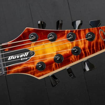 Mayones Duvell 7 Elite Curly Poplar - Lava Burst image 8