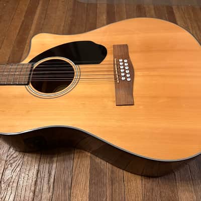 Fender CD-60SCE Dreadnought 12-String Acoustic Electric with Fender Acoustasonic 15 Chorus Amp image 4
