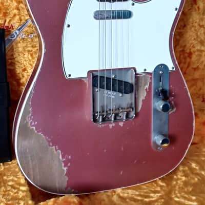 Fender  Dale Wilson masterbuilt Custom shop telecaster 60 custom 2019 - Relic burgundy mist metallic image 9