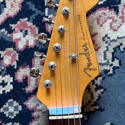 Hendrix Style lefty Rare Fender 1960’s Vintage Player Stratocaster Early 2000’s - Aztec Gold image 6