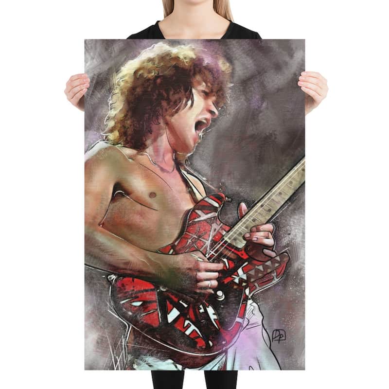 Dreamopedia Eddie Van Halen 24"*36" color matte Poster Print image 1