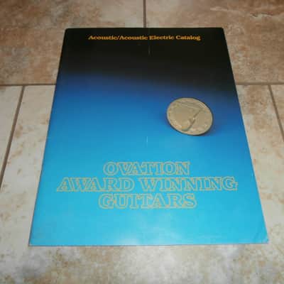 Vintage 1980 Ovation Acoustic/Acoustic Electric Guitar Catalog! Rare Original Case Candy, Paperwork! image 1