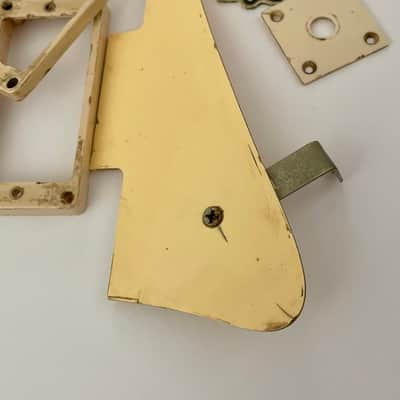Gibson aged set, Pickguard, Pickup rings, switch plate, truss rod cover and jack plate, Les Paul, relic | 59 Parts image 9