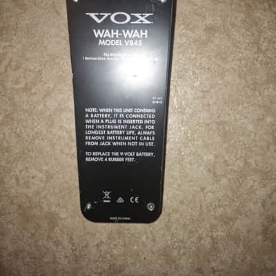 Vox V845 Classic Wah 2009 - Present - Black (READ DESC) image 2