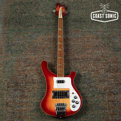 1991 Rickenbacker 4003 Bass w/ Bartolini TCT Preamp, Fireglo, Made in USA, with case image 2