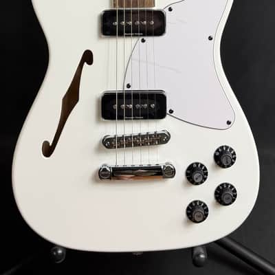 Fender Jim Adkins JA-90 Thinline Telecaster Electric Guitar Gloss White (507) image 1