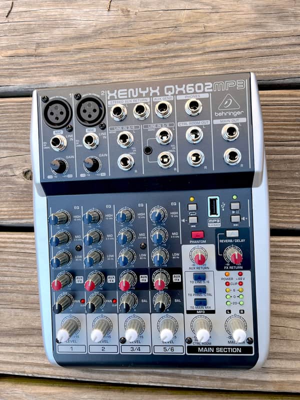 Behringer Xenyx QX602MP3 6-Input Mixer 2025- Standard image 1