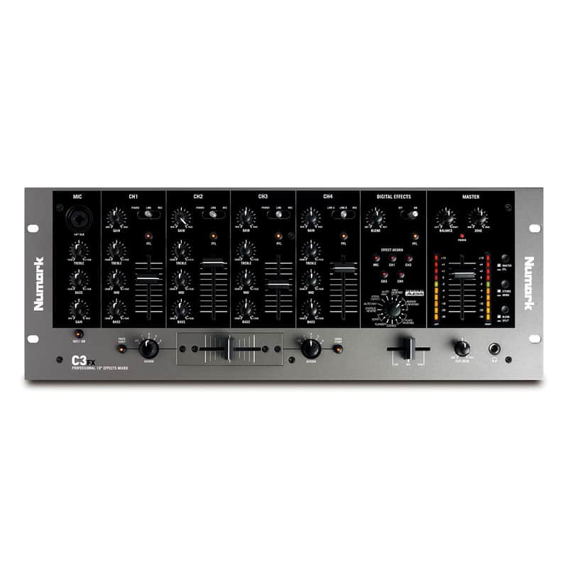 Numark C3FX Four-Channel Rack Mixer with Built-in Effects image 1