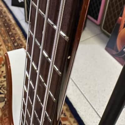 Danelectro Long Horn 58 Bass LEFTY ZURDO ( Super Limited) W/ Foam Case  Copper Burst image 22