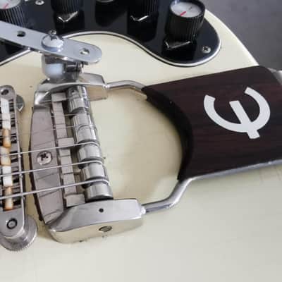 Epiphone Crestwood Custom 1964 - Polaris White ultra rare image 16