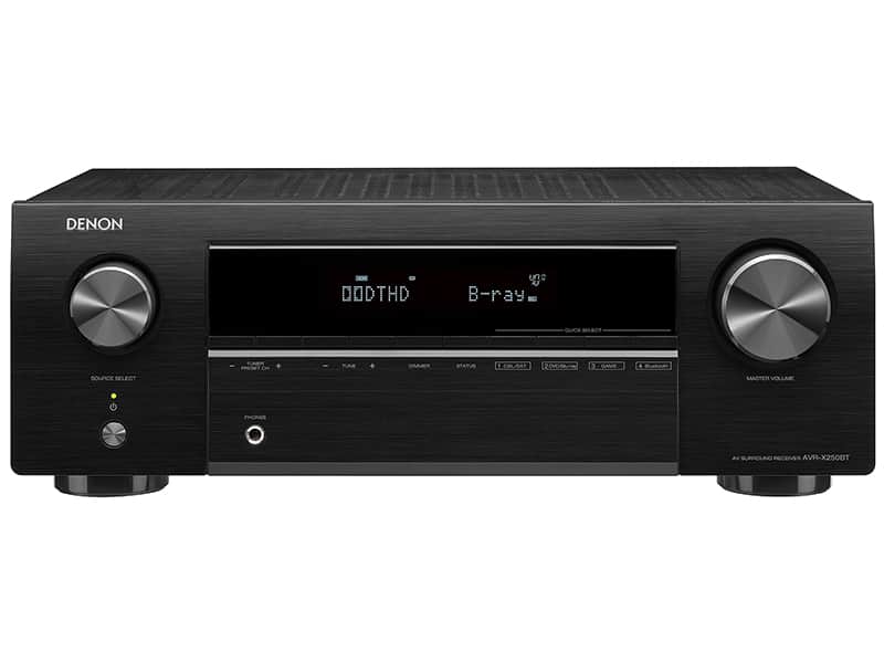 Denon AVR-X250BT black audio video amplifier image 1