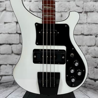 1995 Rickenbacker 4003 4-String - White with Black Hardware/Black Trim image 2