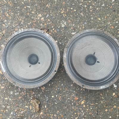 Matched pair vintage 1977 Celestion G12L blackback 20w 8ohm speakers for Marshall JMP amp image 3