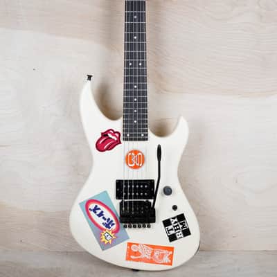 Greco Guitar Device BOM-60R Bombard with Khaler Locking Tremolo MIJ 1986 White Vintage Japan MIJ Fujigen w/ Gig Bag image 2