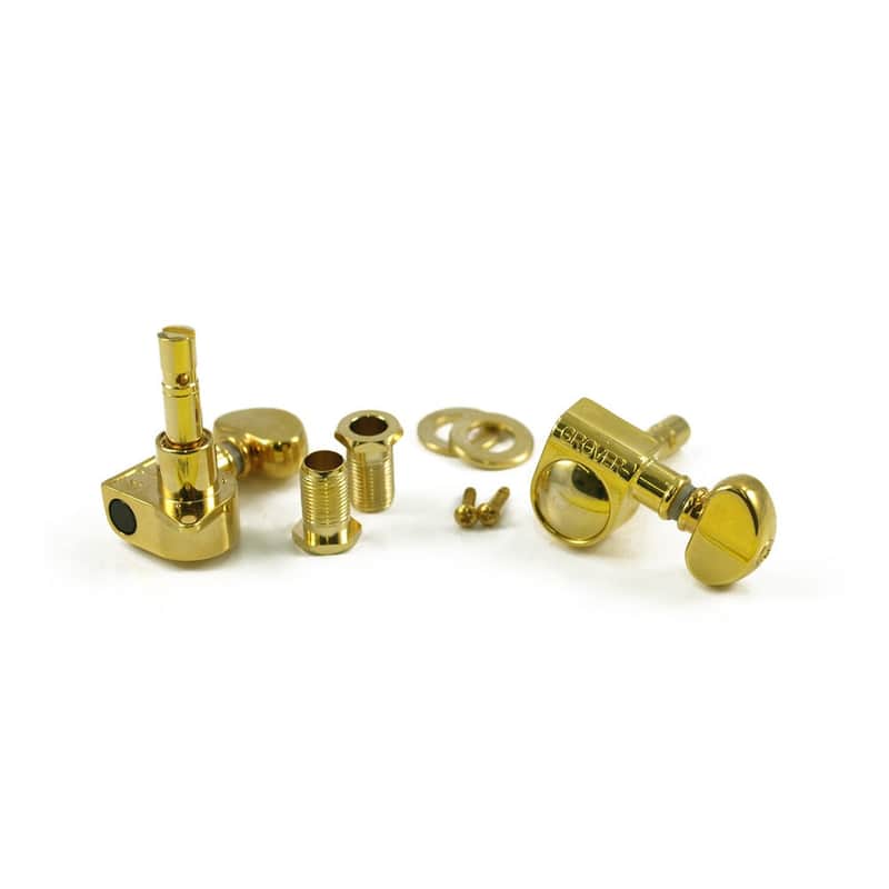 Locking Tuners - Mini 3 Per Side 18:1 Gear Ratio 406 Series-Gold image 1