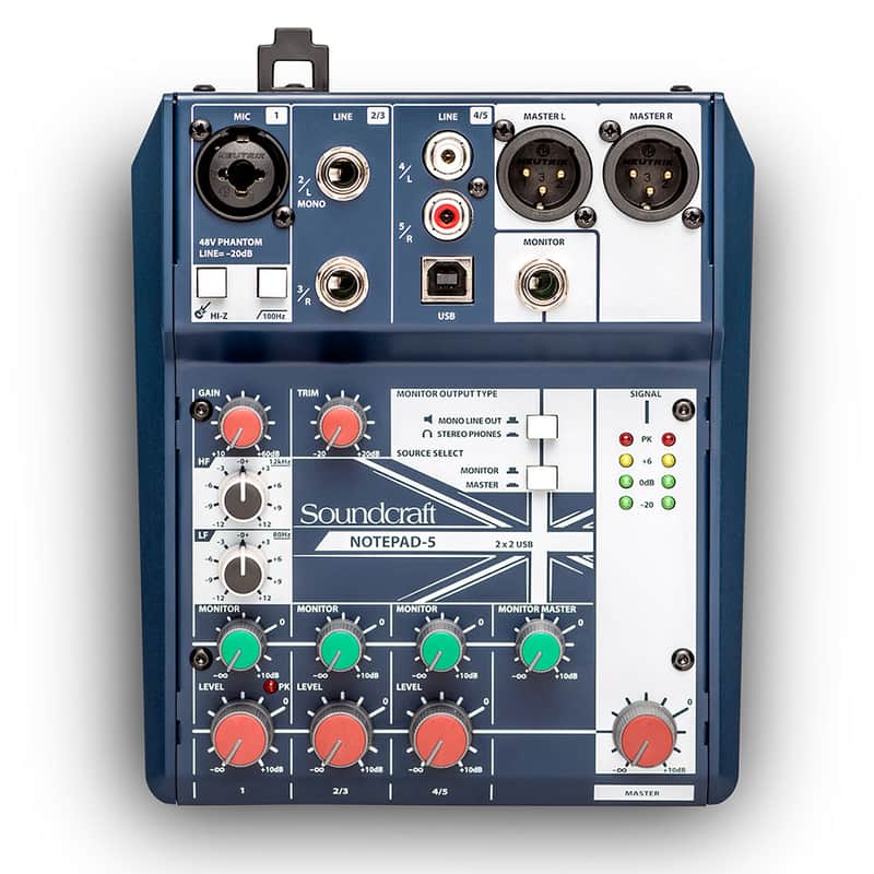 Soundcraft Notepad-5 Small Format Analog Mixer with USB image 1