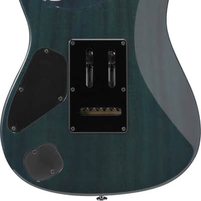 Ibanez MMN1-TAB Martin Miller Signature Electric Guitar 6-String - Transparent Aqua Blue + Case image 4