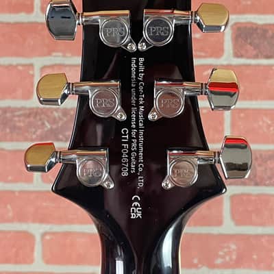 PRS SE Custom 24 Electric Guitar - Quilted Black Gold Sunburst image 10