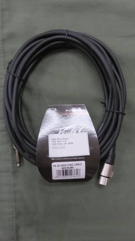 Peavey 00576280 20' High Z Mic Cable image 1