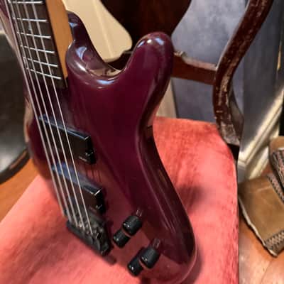 Dean Edge 5 string bass guitar - Purple image 9
