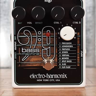 Electro-Harmonix EHX Bass9 Bass Machine Synth Guitar Effect Pedal image 3