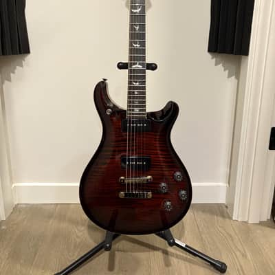 PRS McCarty 594 Soapbar Wood Library 10-Top Brazilian Rosewood Fretboard, Korina Body - 2018 - Fire Red Burst image 1