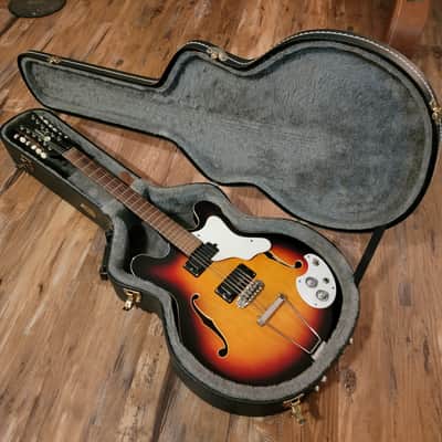1966 Mosrite Celebrity III 12 String 3-12SB Electric Guitar Sunburst All Original W/HSC image 2