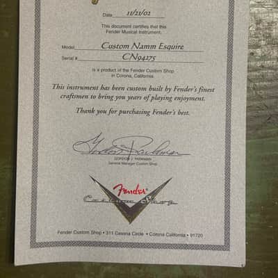 Fender Custom Shop NAMM Esquire 2002 - Lake Placid Blue image 23