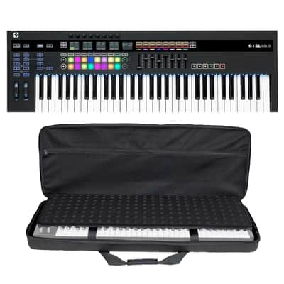 Novation 61SL MkIII 61-Key USB MIDI In Keyboard Controller w Case Pack