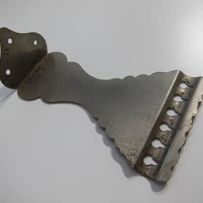 Kay Flat Top Guitar Tailpiece Authentic Vintage Part Circa-1950s-1960s-Chrome image 4