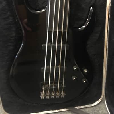 Carvin LB75F 92-94 Black Fretless 5 String Bass w/ Original Hard Shell Case image 2