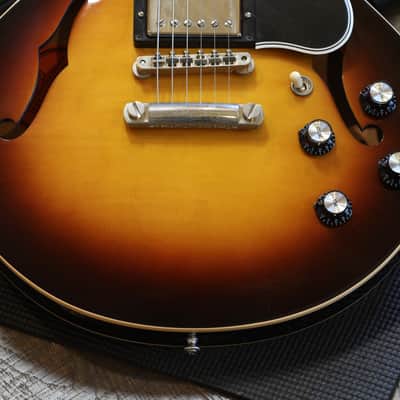 2012 Gibson Custom Shop ES-339 Semi-Hollow Electric Guitar Sunburst + COA GB image 5
