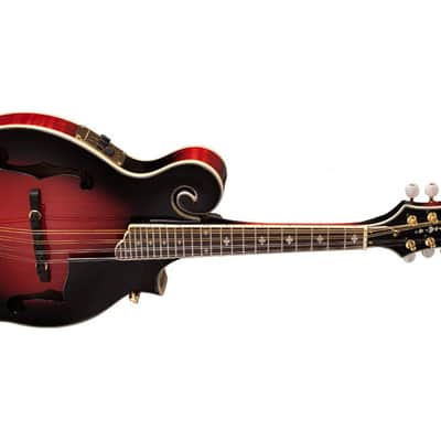 Washburn M3SWETWRK Florentine Mandolin Electric Wine Red w/ Case (B-Stock) image 7