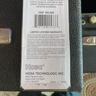 Hosa YMM-232 3.5mm M to 2 x 3.5mm F Stereo Y Cable - Black image 2