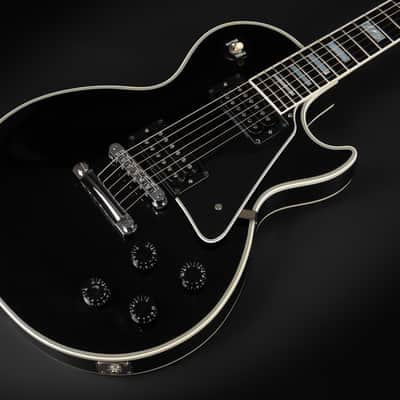 2012 Gibson Custom Shop Les Paul Custom with Chrome Hardware - Ebony | USA Black Beauty Open Coil 490R 498T Humbucker Pickups Long Neck Tenon | CoA OHSC image 6