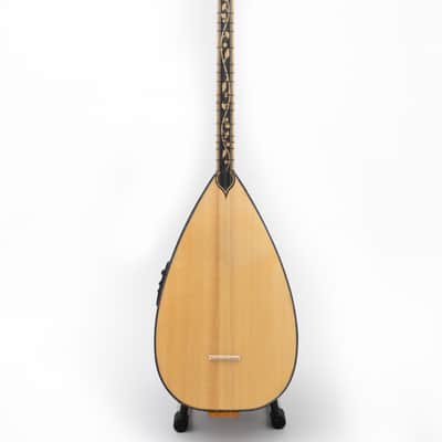 Short Saz Turkish Baglama with built-in Equalize, Walnut wood & Guitar pegs image 2