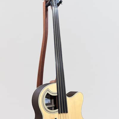 Warwick Rockbass Alien Deluxe 4 String Fretless Acoustic Electric Bass Guitar - Natural image 10