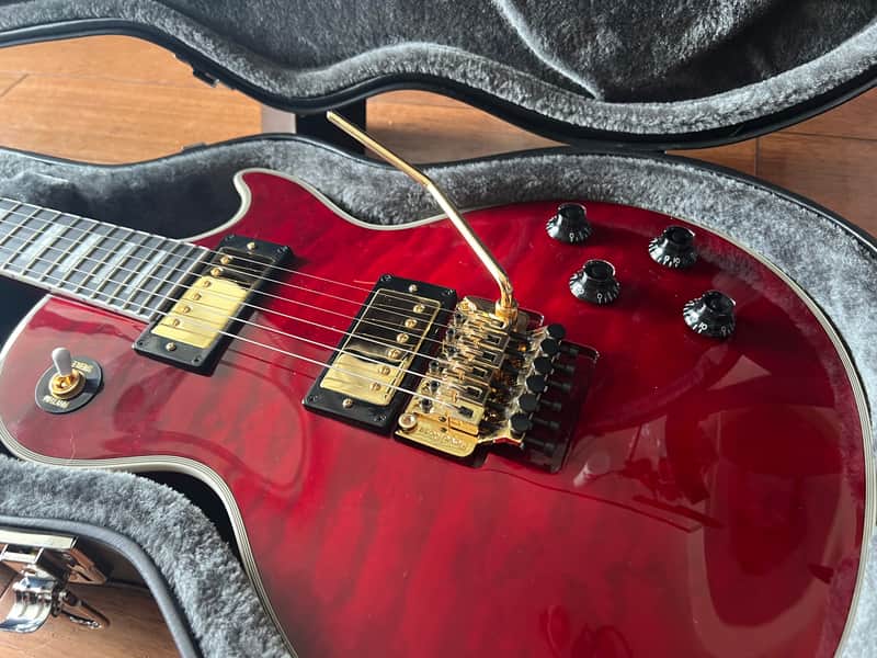 Epiphone Alex Lifeson Signature DEMO VIDEO Les Paul Custom Axcess 2023 - Present - Ruby image 1