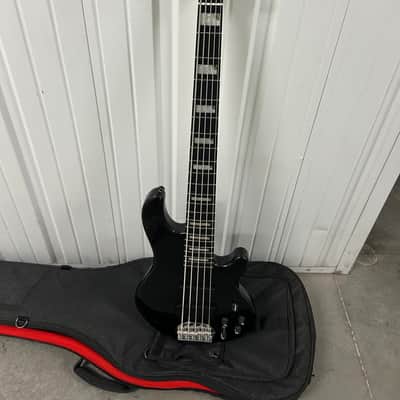 Lakland 55-02 custom black 5 string bass guitar great shape. image 1