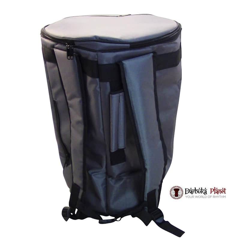 ZAZA - Professional Colorful Doumbek/Darbuka ClassicSize - Bag Carry Case - Premium Nylon Fabric Gig-bag - Gray image 1