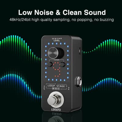 Looper Guitar Pedal with Tuner – 9 Loops, 40-Minute Recording & Unlimited Overdubs image 3