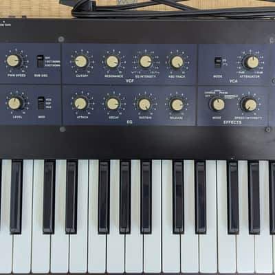 Serviced Korg PolySix 1980s - Navy Blue With Tubbutec Midi Kit image 3