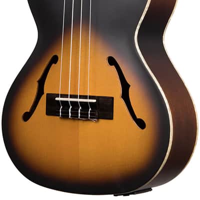 Kala KA-JTE-2TS Archtop Tobacco Burst Tenor Ukulele w/ Gig Bag image 2