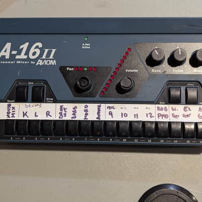 Aviom A-16II Personal Mixer 2010s - Blue image 1