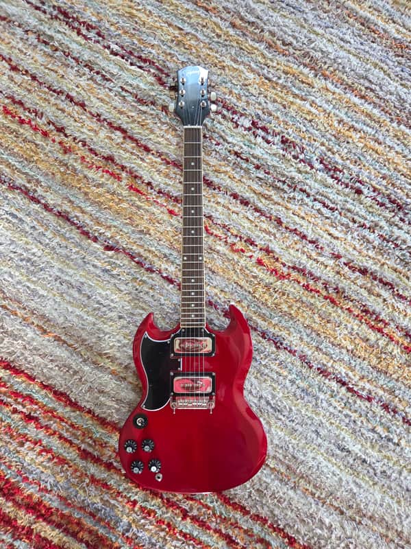 Left Handed Epiphone Tony Iommi Signature SG Special - Vintage Cherry image 1