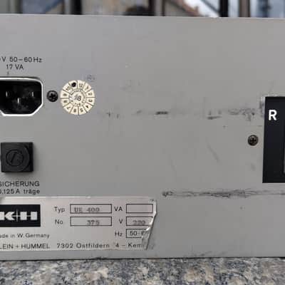 Klein and Hummel UE-400 2-Channel Parametric Equalizer 1970s - Black image 5